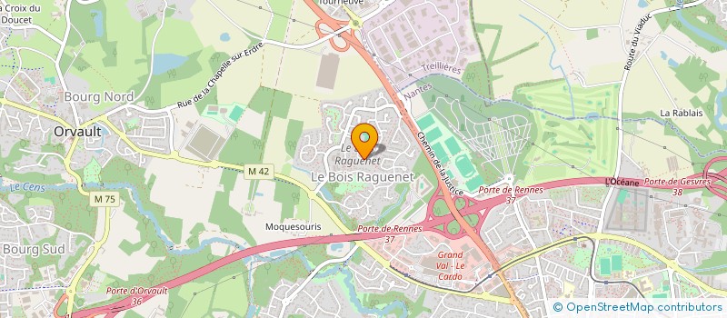 localisation de l'entreprise TFL à ORVAULT