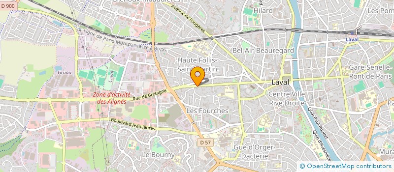 localisation de l'entreprise TFL BET à LAVAL