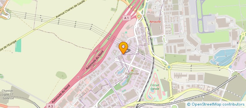 localisation de l'entreprise TFM FIBRE à ROISSY-EN-FRANCE