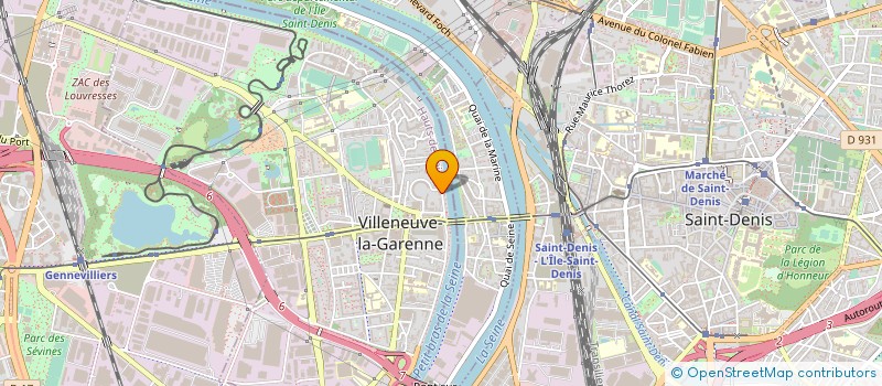 localisation de l'entreprise TFM-LOGISTIC à VILLENEUVE-LA-GARENNE