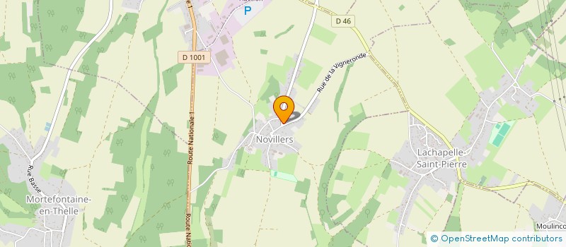 localisation de l'entreprise TFO CONCEPT  NOVILLERS