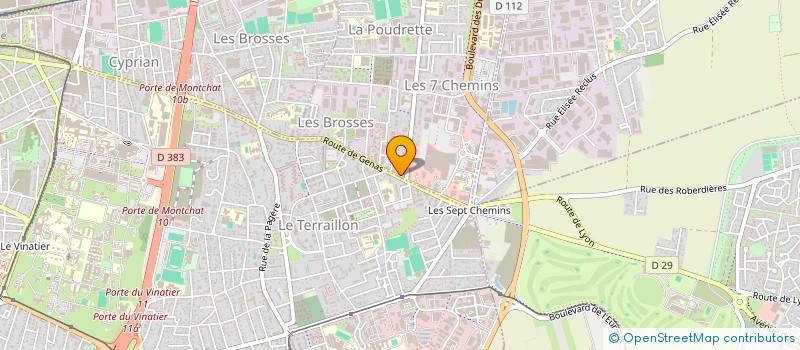 localisation de l'entreprise TFP BAT  VAULX-EN-VELIN