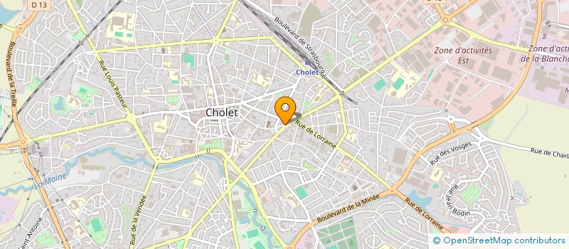 localisation de l'entreprise TFP CHOLET à CHOLET