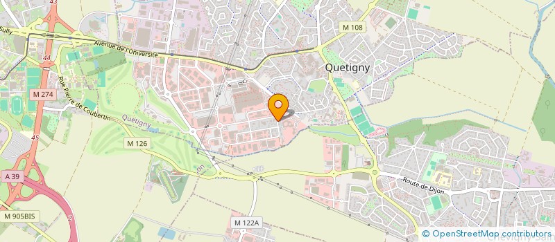 localisation de l'entreprise TFP DIJON EST à QUETIGNY