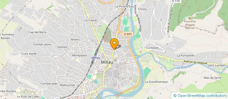 localisation de l'entreprise TFP MILLAU à MILLAU