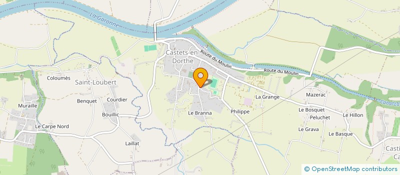 localisation de l'entreprise TFP.TRANSPORTS à CASTETS ET CASTILLON