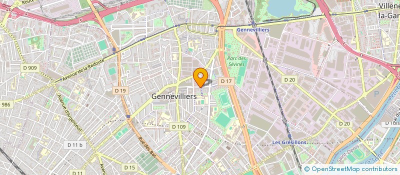 localisation de l'entreprise TFPF à GENNEVILLIERS