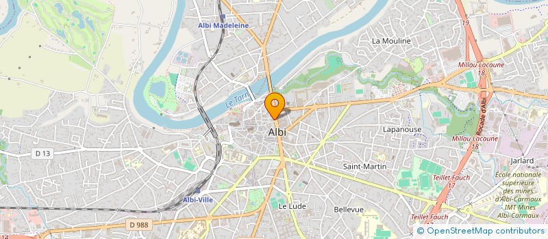 localisation de l'entreprise TFPN à ALBI