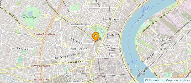 localisation de l'entreprise TFU RESTAURATION  BORDEAUX