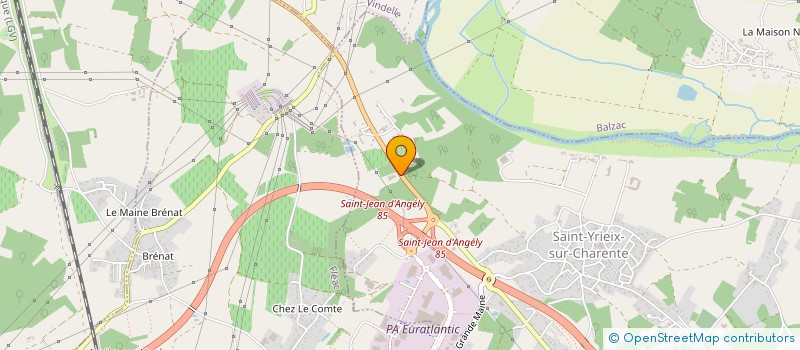 localisation de l'entreprise TFVM à SAINT-YRIEIX-SUR-CHARENTE
