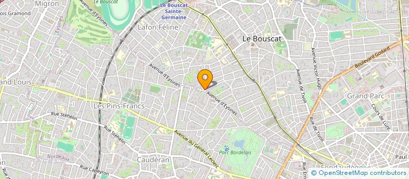 localisation de l'entreprise TG  LE BOUSCAT