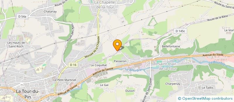 localisation de l'entreprise TG  LA CHAPELLE-DE-LA-TOUR