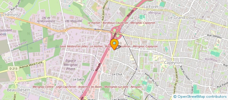 localisation de l'entreprise TG BRANDS  MERIGNAC