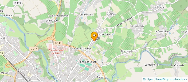 localisation de l'entreprise TG COM à CLISSON