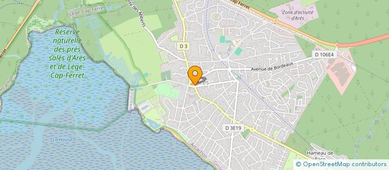 localisation de l'entreprise TG D'OR  ARES