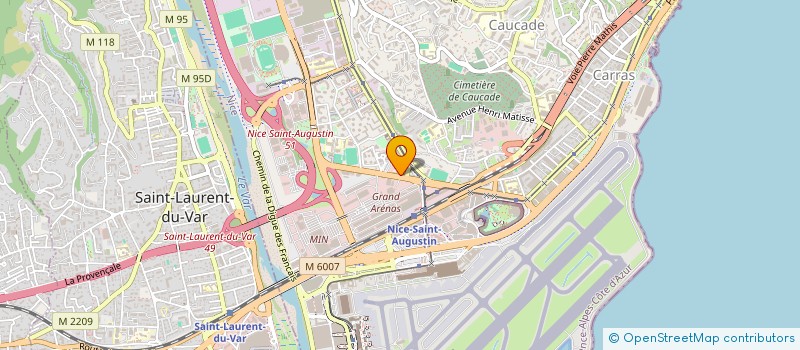 localisation de l'entreprise TG ECHAFAUDAGE à NICE
