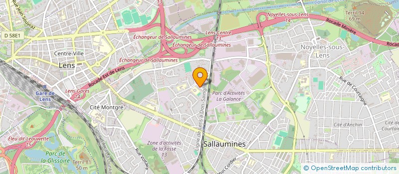 localisation de l'entreprise TG ELEC  SALLAUMINES