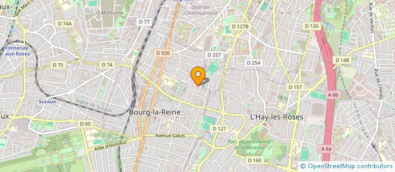 localisation de l'entreprise TG FONTENAY à BOURG-LA-REINE