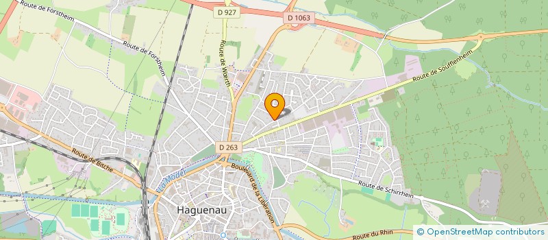 localisation de l'entreprise TG HIGH-TECH  HAGUENAU