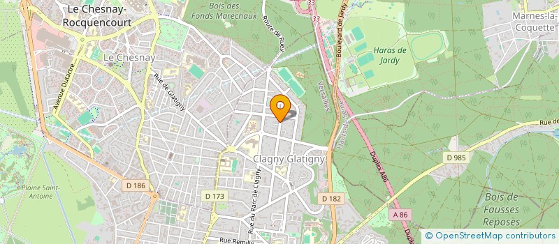 localisation de l'entreprise TG HOLDING à VERSAILLES