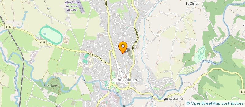 localisation de l'entreprise TG IMMO  SAINT-GALMIER