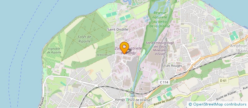 localisation de l'entreprise TG IMMO C3 à THONON-LES-BAINS