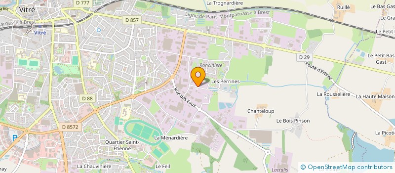 localisation de l'entreprise TG INVEST VITRE  VITRE