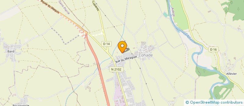 localisation de l'entreprise TG INVESTISSEMENT  COHADE