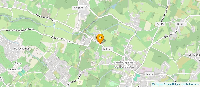 localisation de l'entreprise TG VRD à SAINT-CAPRAIS-DE-BORDEAUX
