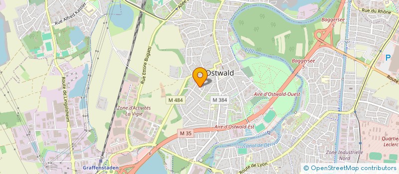 localisation de l'entreprise TG2H  OSTWALD