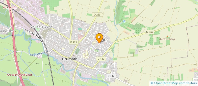 localisation de l'entreprise TGB  BRUMATH