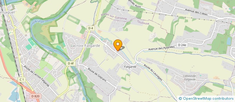 localisation de l'entreprise TGBAM  LACROIX-FALGARDE