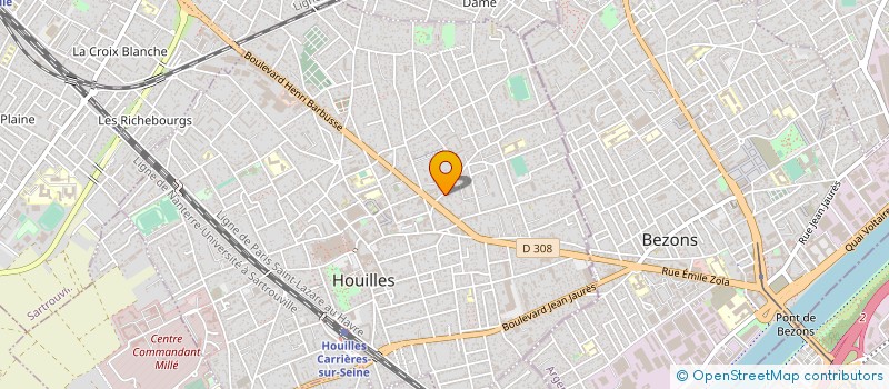 localisation de l'entreprise TGC BATIMENT à HOUILLES