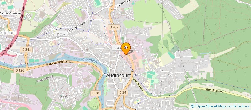 localisation de l'entreprise TGCADIS  AUDINCOURT