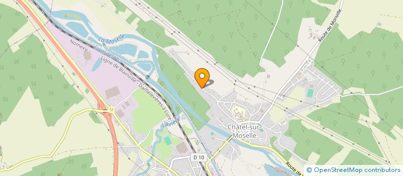 localisation de l'entreprise TGE 88  CHATEL-SUR-MOSELLE