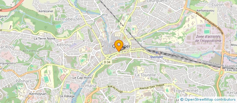 localisation de l'entreprise TGE FLEURODET  QUIMPER