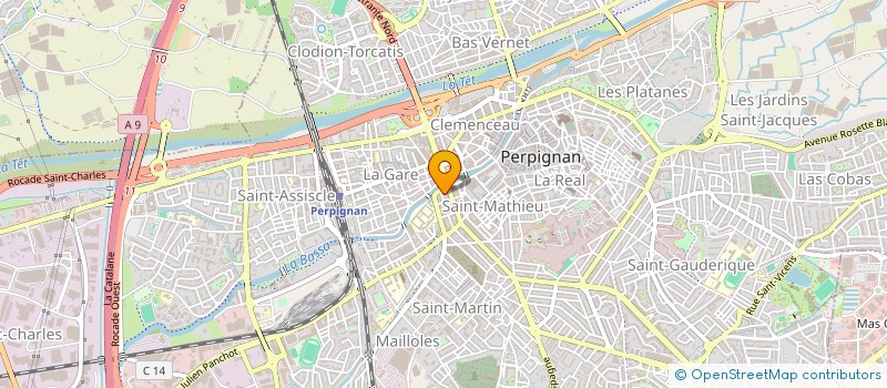localisation de l'entreprise TGF IMMO  PERPIGNAN