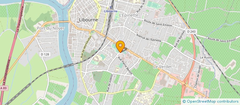 localisation de l'entreprise TGGV à LIBOURNE