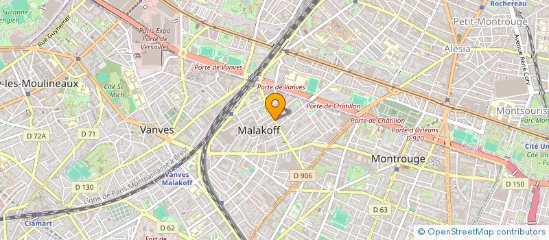 localisation de l'entreprise TGK LAROUSSE  MALAKOFF