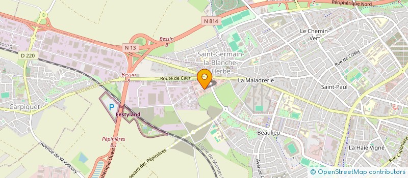 localisation de l'entreprise TGLH à CAEN