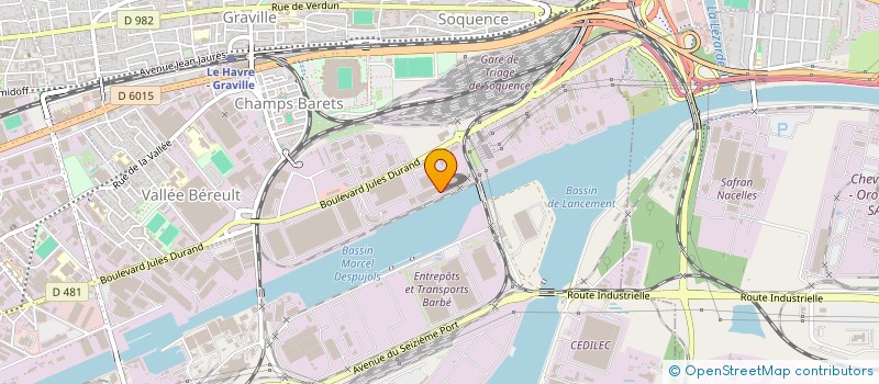 localisation de l'entreprise TGM à LE HAVRE