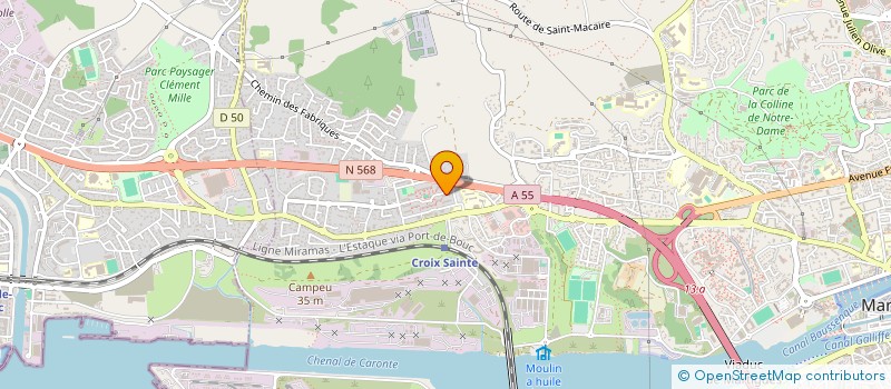 localisation de l'entreprise TGM BAT à MARTIGUES
