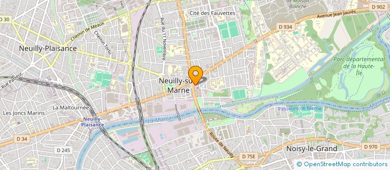 localisation de l'entreprise TGM FORMATION à NEUILLY-SUR-MARNE