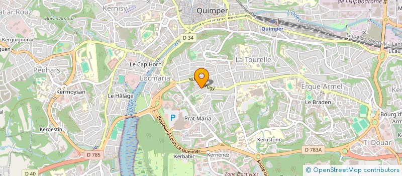 localisation de l'entreprise TGMCB à QUIMPER