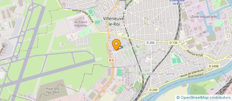 localisation de l'entreprise TGP TRANSPORTS à VILLENEUVE-LE-ROI