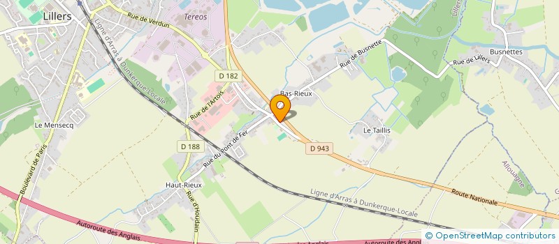 localisation de l'entreprise TGR  LILLERS