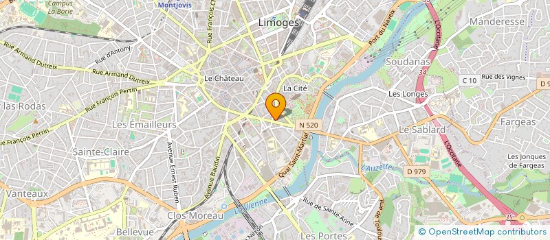 localisation de l'entreprise TGR AUDIT&CONSEIL à LIMOGES
