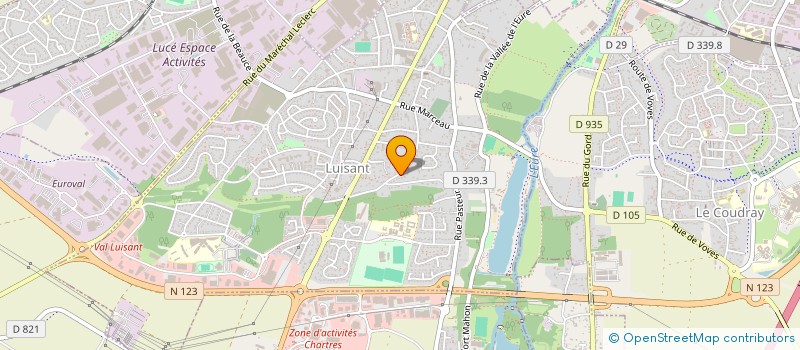 localisation de l'entreprise TGS à LUISANT
