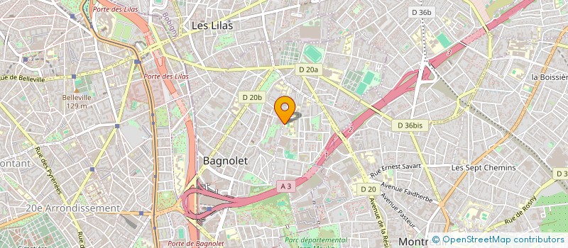 localisation de l'entreprise TGS FITNESS  BAGNOLET