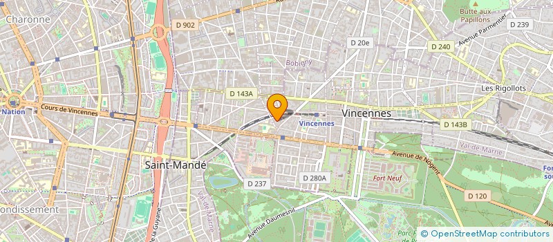 localisation de l'entreprise TGTR à VINCENNES
